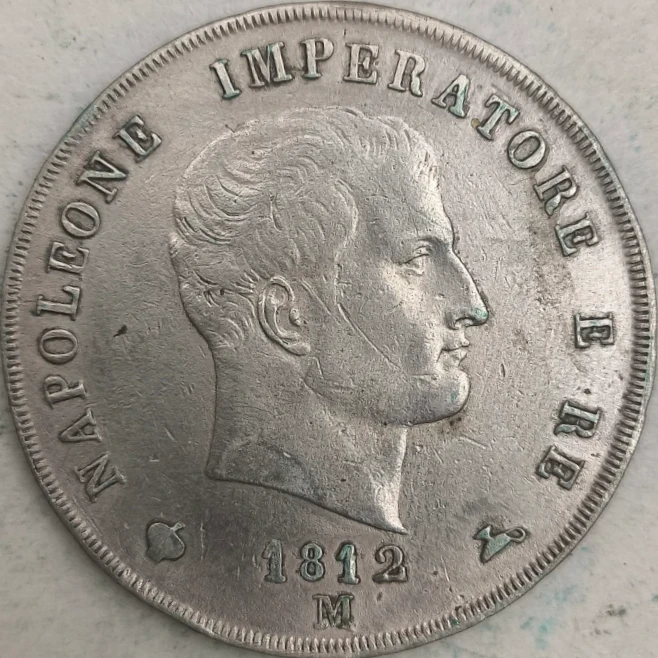 Vorderseite : Italien - 5 Lira Napoleon I 1812 - M