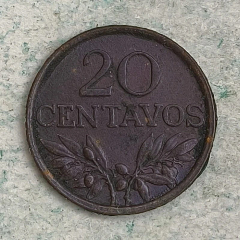 Rückseite : Portugal 20 Centavos 1974