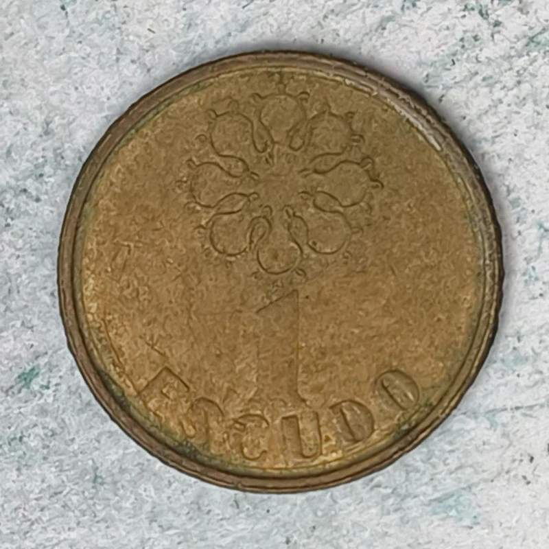 Rückseite : Portugal 1 escudo 1986