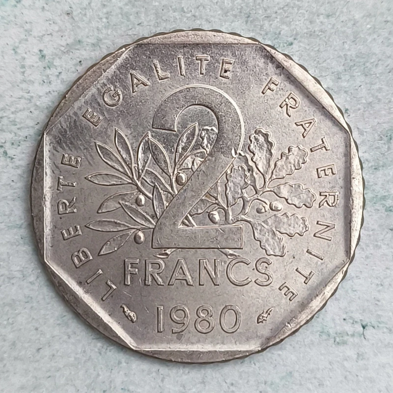 Rückseite : Frankreich 2 Francs 1980 - Semeuse