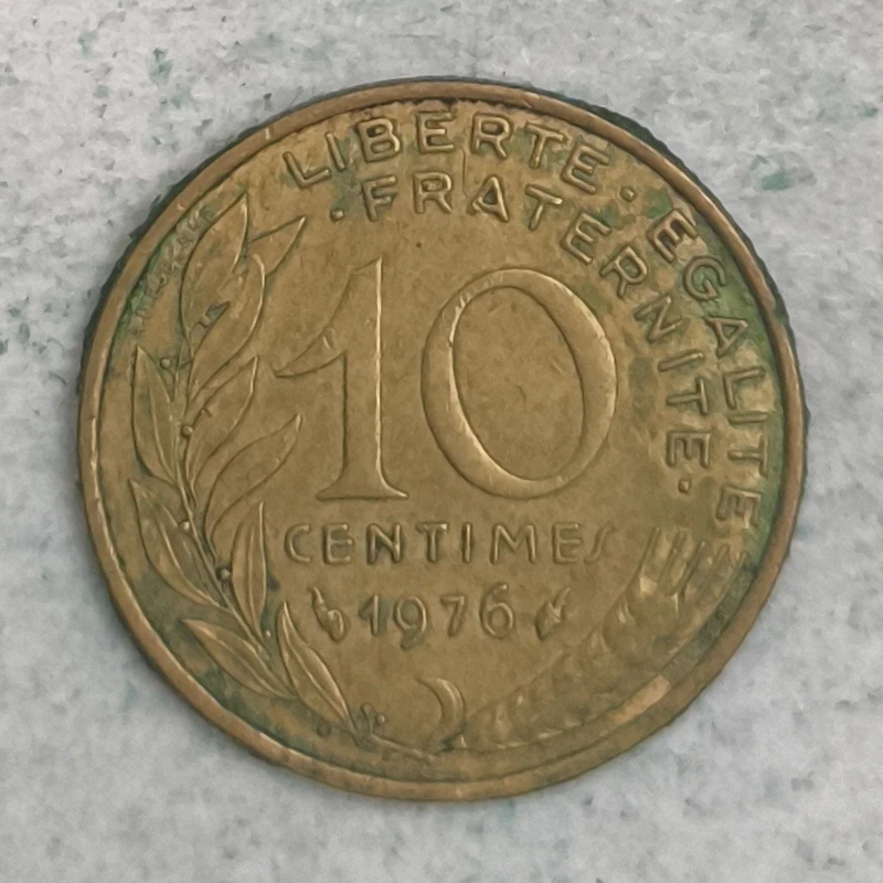Rückseite : Frankreich 10 Centimes 1976 - Marianne