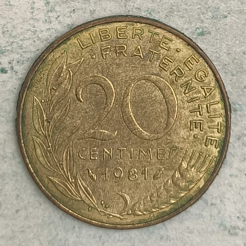 Rückseite : Frankreich 20 Centimes 1981 - Marianne