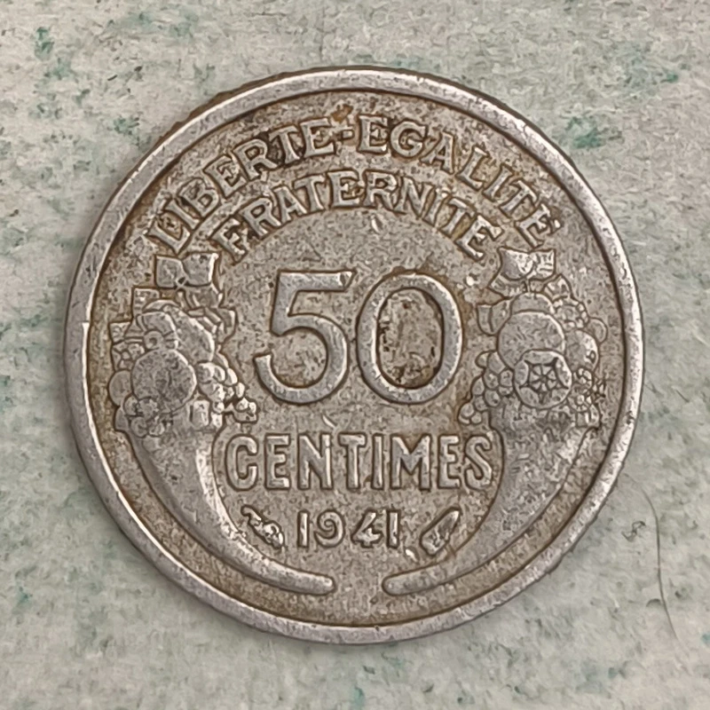 Rückseite : Frankreich 50 Centimes 1941 - Morlon (Aluminium)