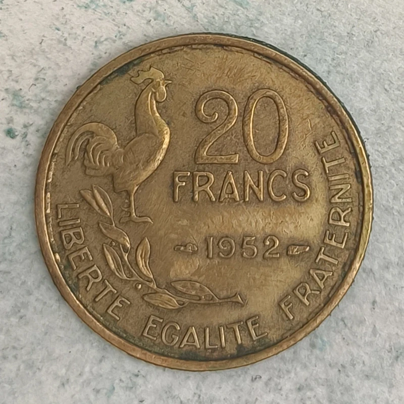 Rückseite : Frankreich 20 Francs 1952 - Guiraud