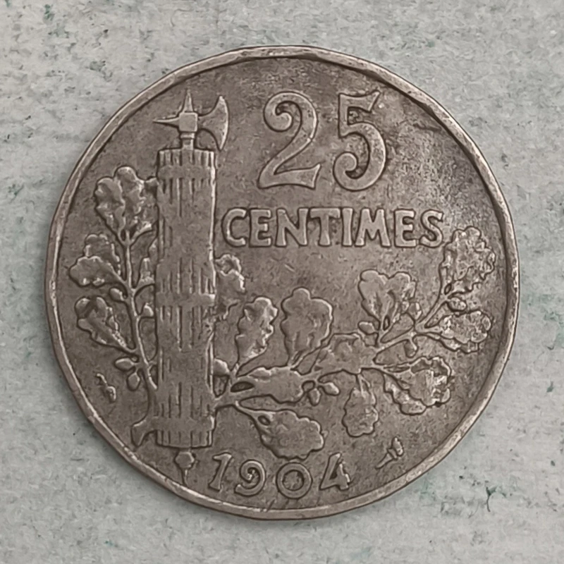 Rückseite : Frankreich 25 Centimes 1904 - Dritte Republik
