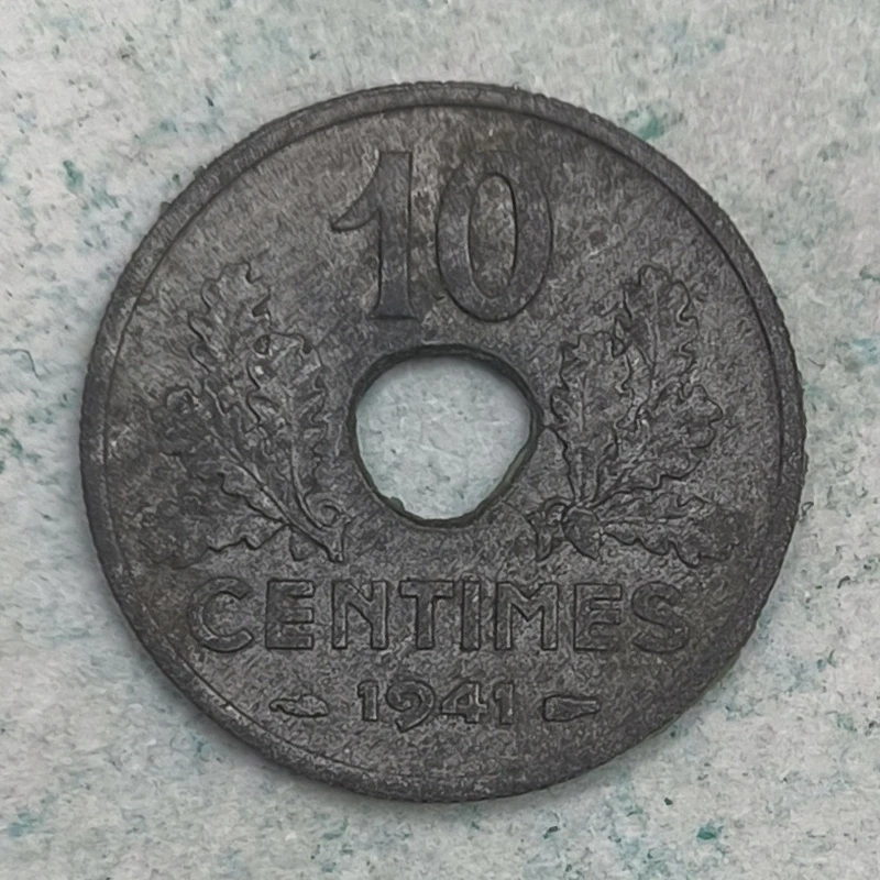 Rückseite : Frankreich 10 Centimes 1941 - Französischer Staat (Vichy) großes Modul