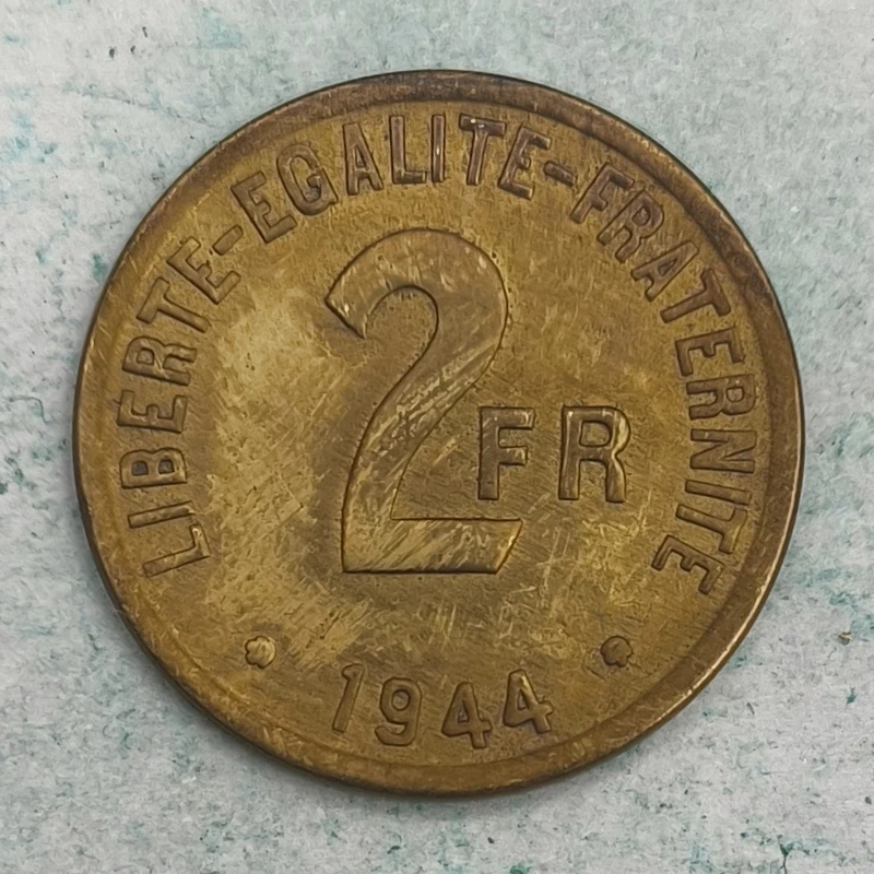 Rückseite : Frankreich 2 Francs 1944 - Provisorische Regierung