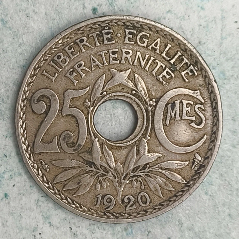 Rückseite : Frankreich 25 Centimes 1920 - Lindauer