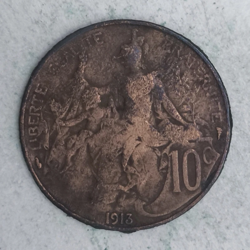 Rückseite : Frankreich 10 Centimes 1913 - Daniel-Dupuis