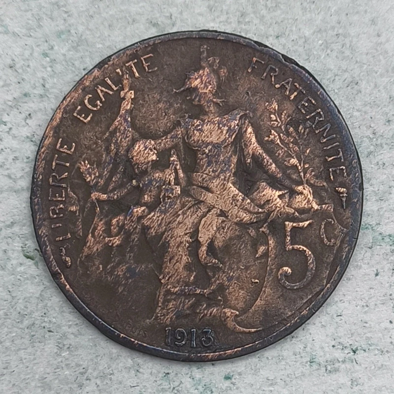 Rückseite : Frankreich 5 Centimes 1913