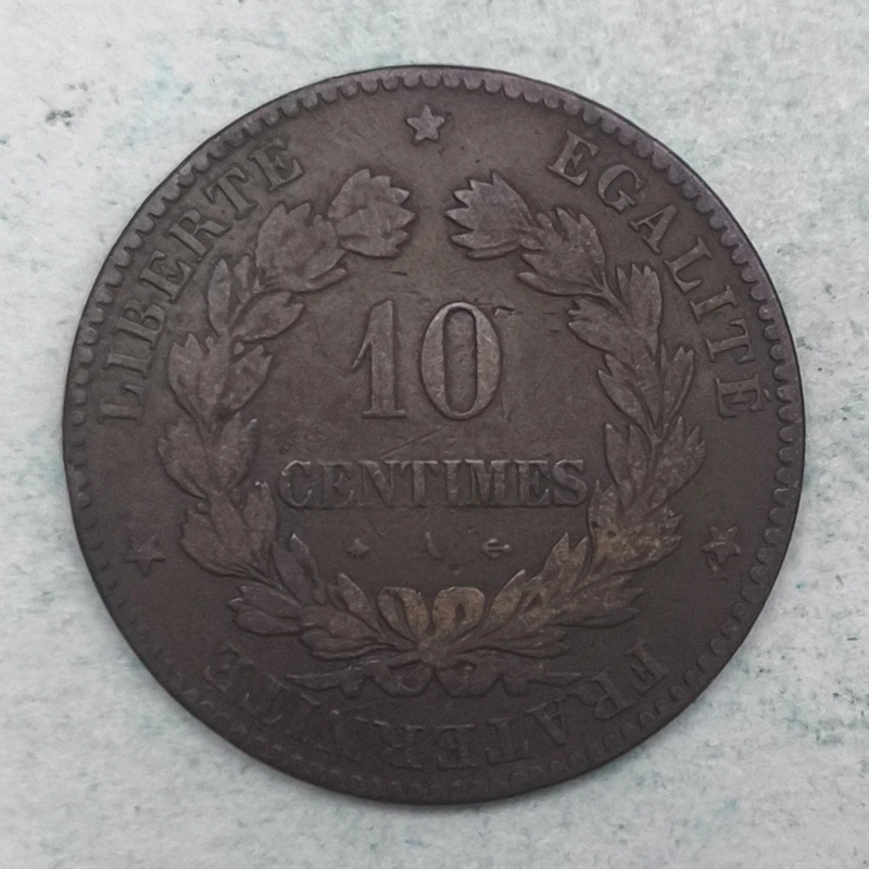 Rückseite : Frankreich 10 Centimes Ceres 1873 A