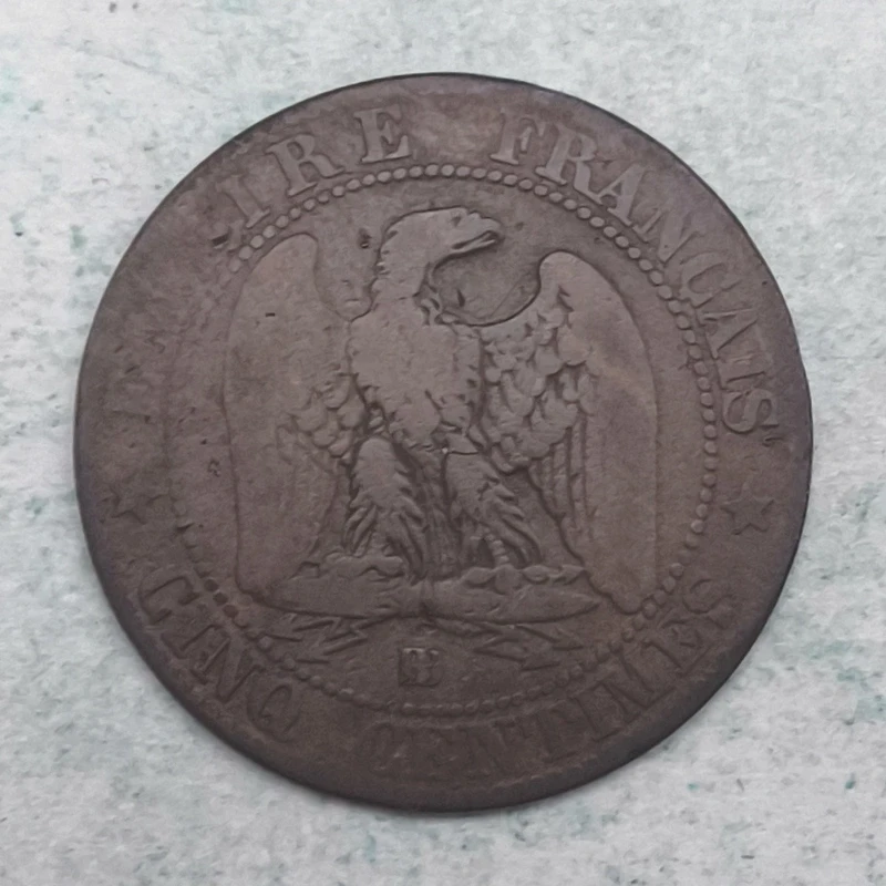 Rückseite : Frankreich 5 Centimes Napoleon III 1861 BB