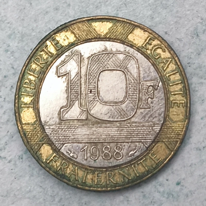 Rückseite : Frankreich 10 Francs Genius der Freiheit 1988