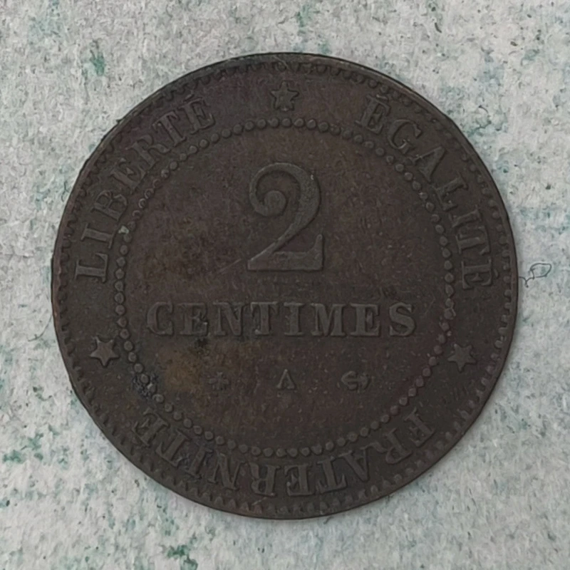 Rückseite : Frankreich 2 Centimes Ceres 1879 A