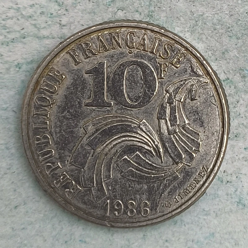 Rückseite : Frankreich 10 Francs Freiheit Gleichheit Brüderlichkeit 1986