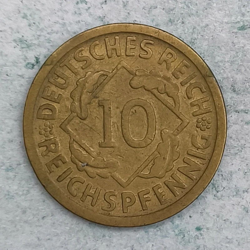 Rückseite : Deutschland 10 Reichspfennig 1925 D