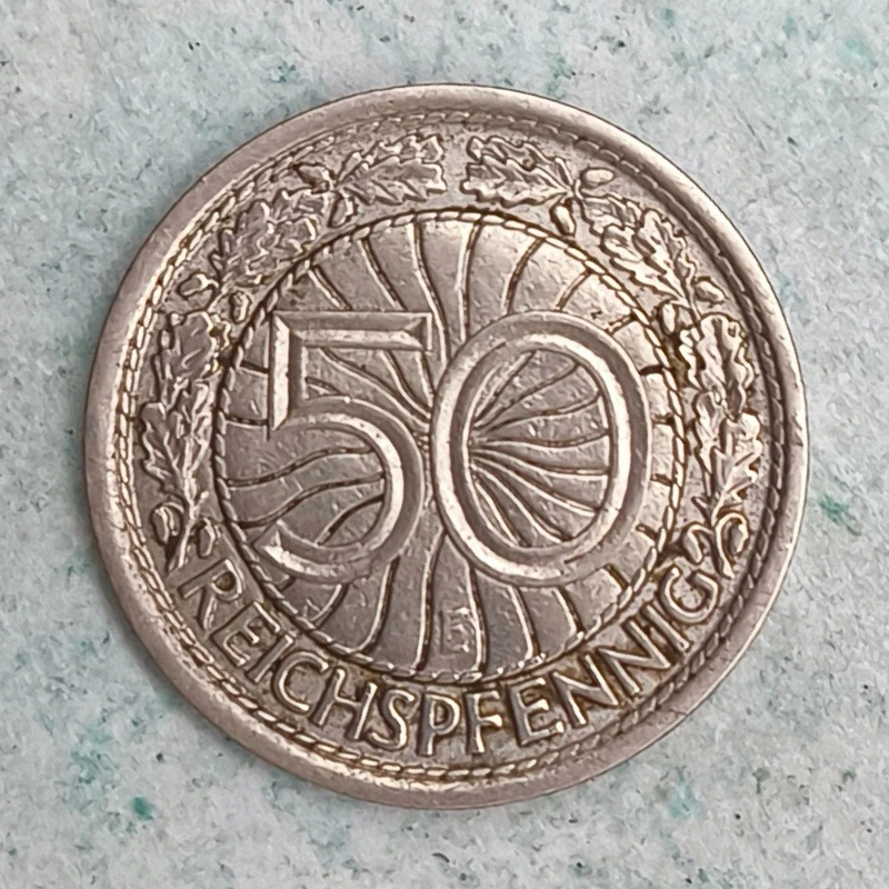Rückseite : Deutschland 50 Reichspfennig 1928 E