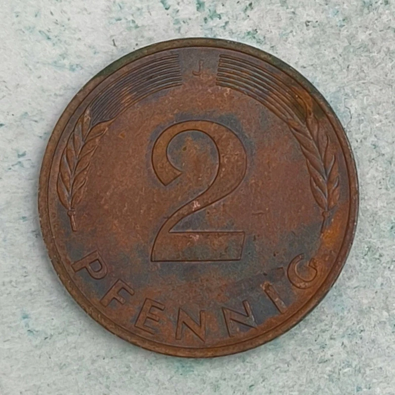 Rückseite : Deutschland 2 Pfennig 1978 J