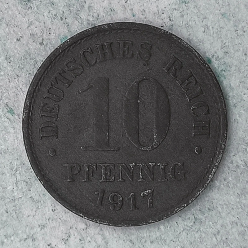Rückseite : Deutschland 10 Pfennig 1917