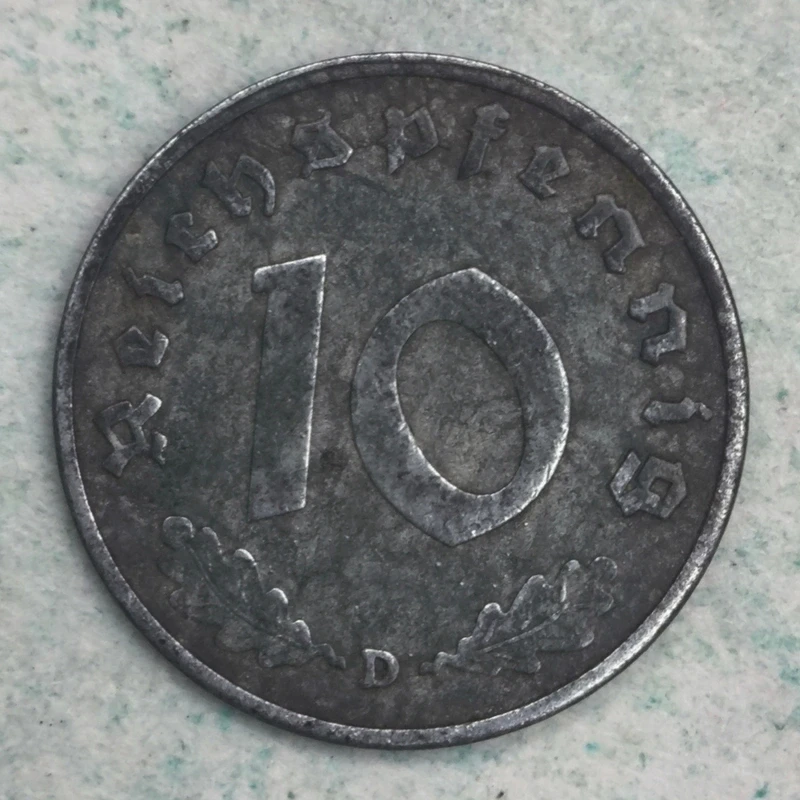 Rückseite : Deutschland (Drittes Reich) 10 reichspfennig 1940 D