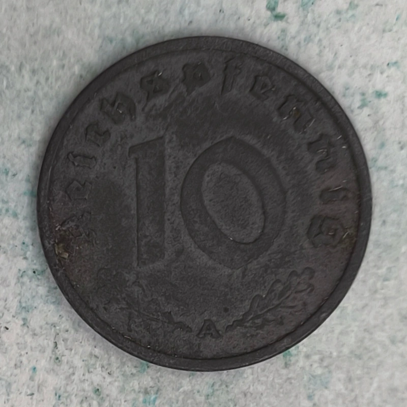 Rückseite : Deutschland (Drittes Reich) 10 reichspfennig 1941 A