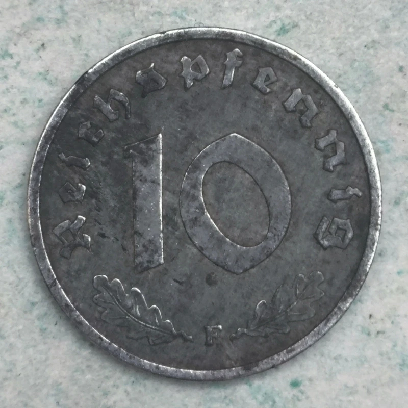 Rückseite : Deutschland (Drittes Reich) 10 reichspfennig 1941 F