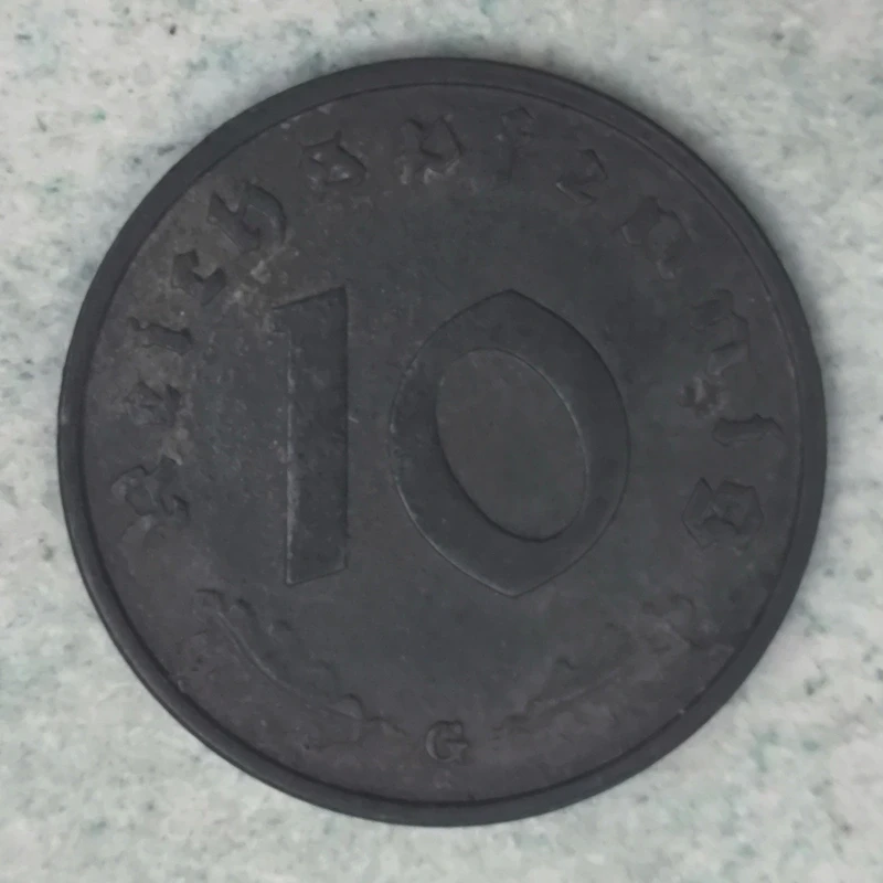 Rückseite : Deutschland (Drittes Reich) 10 reichspfennig 1942 G