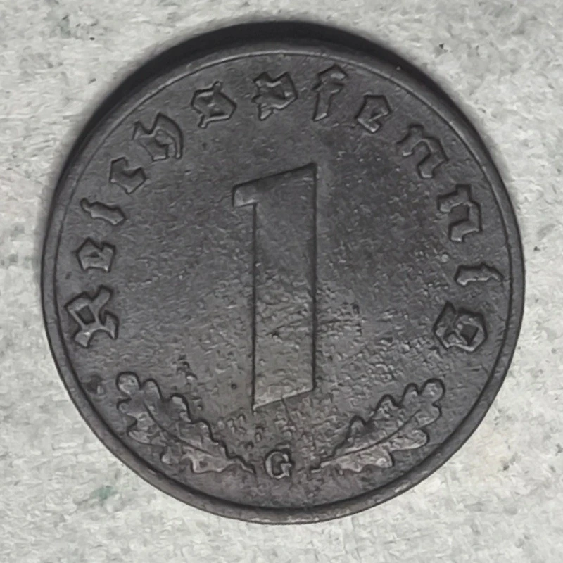 Rückseite : Deutschland (Drittes Reich) 1 REICHSPFENNIG 1942 G