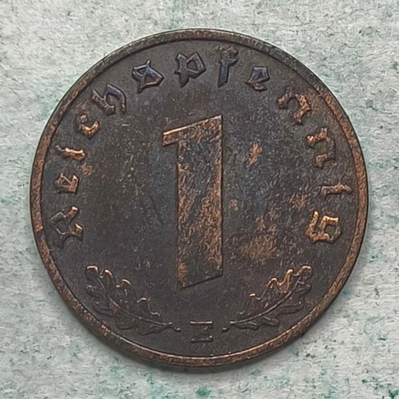 Rückseite : Deutschland (Drittes Reich) 1 REICHSPFENNIG 1938 E