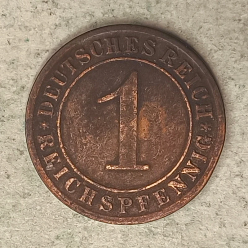 Rückseite : Deutschland 1 reichspfennig 1930-G