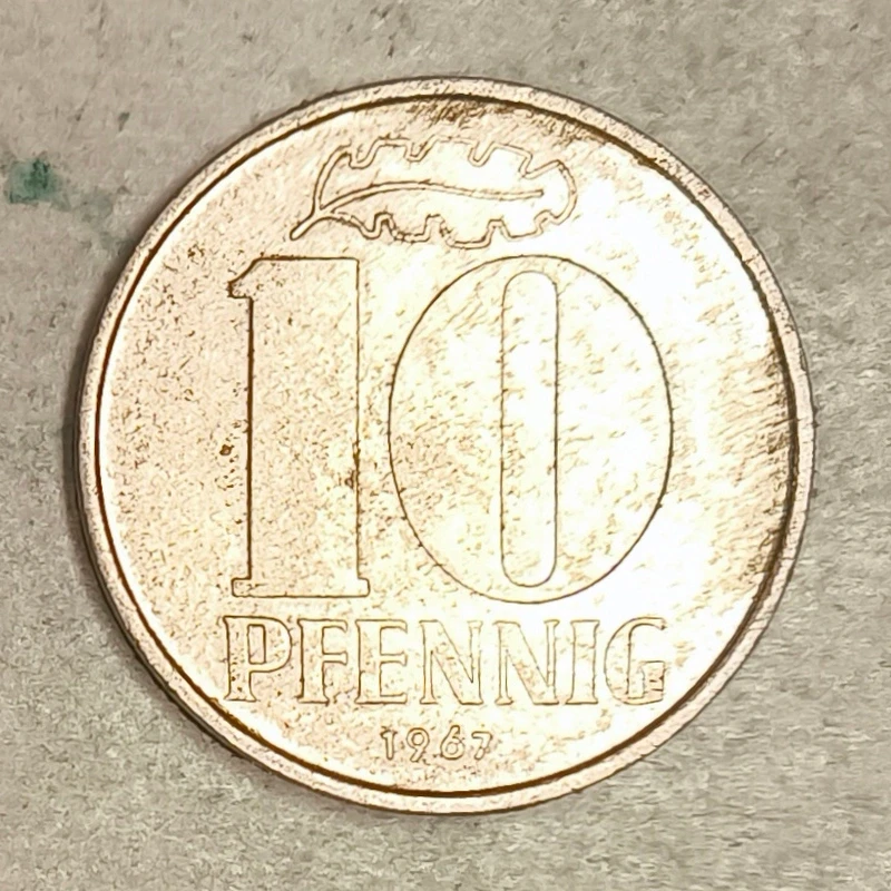 Rückseite : Deutschland (DDR) 10 Pfennig 1967 A