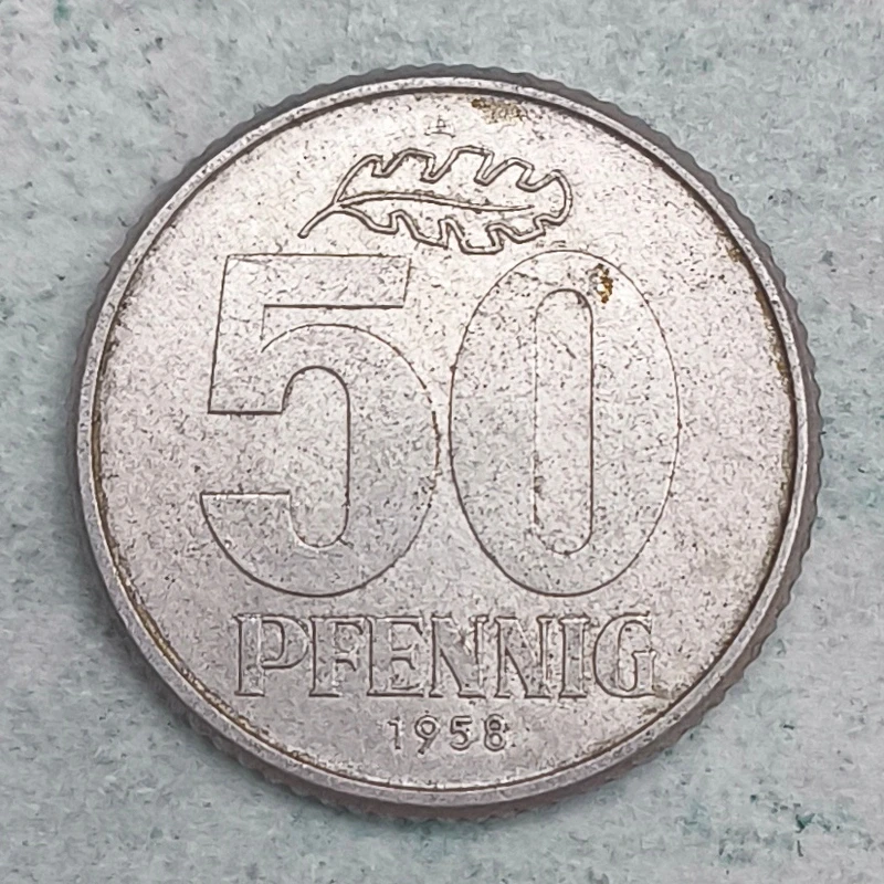 Rückseite : Deutschland (DDR) 50 Pfennig 1958 A