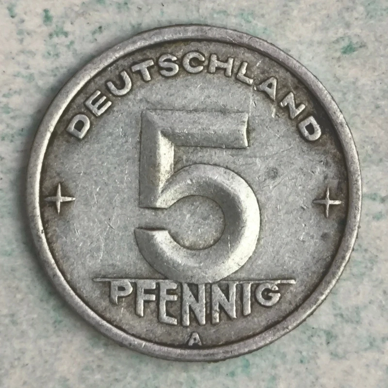 Rückseite : Deutschland (DDR) 5 Pfennig 1948 A