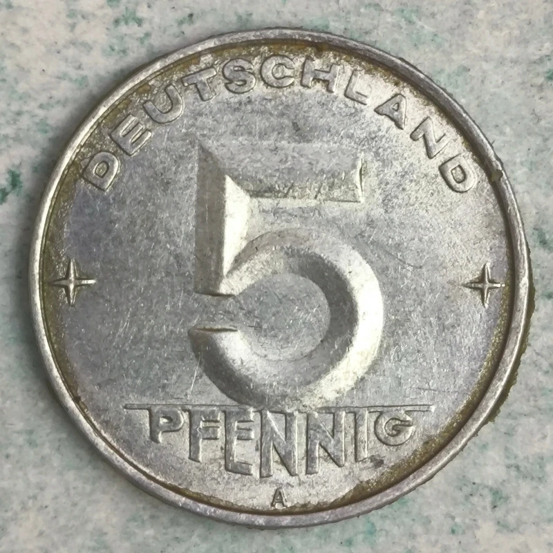 Rückseite : Deutschland (DDR) 5 Pfennig 1952 A