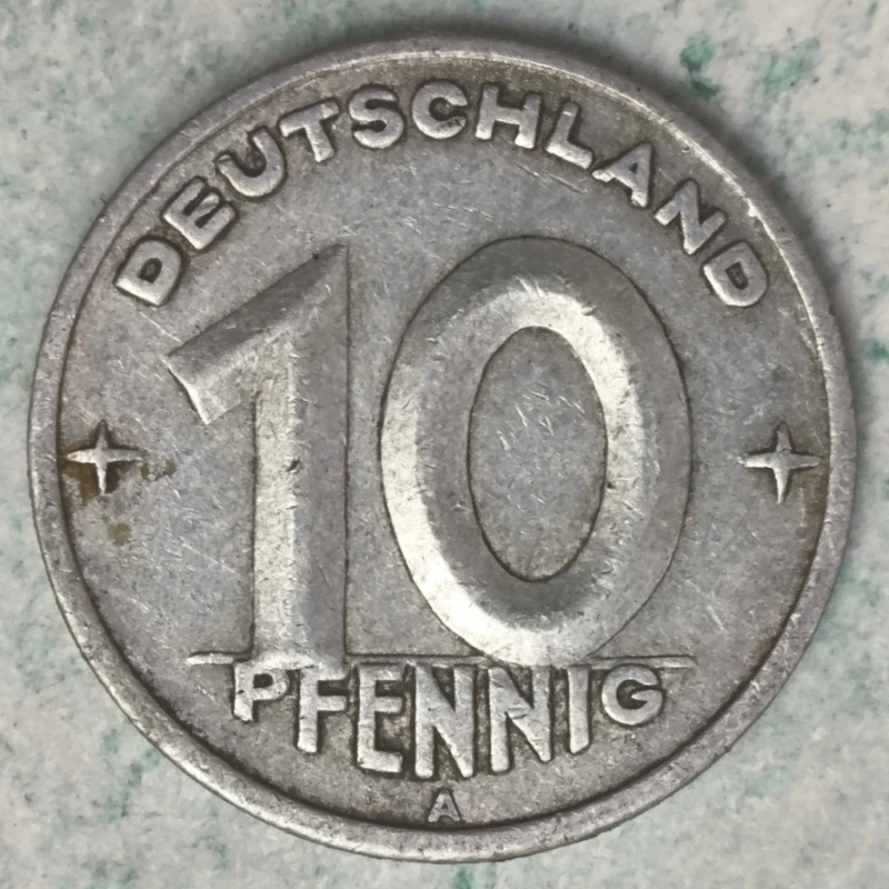 Rückseite : Ostdeutschland 10 Pfennig 1948 A