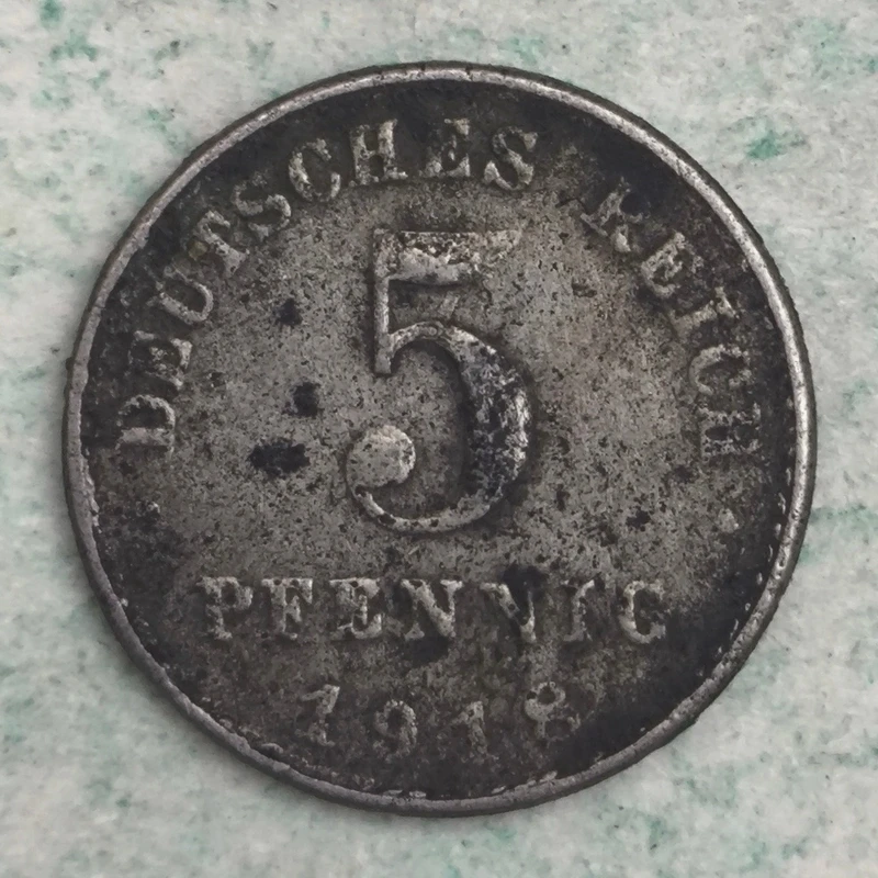 Rückseite : Deutschland 5 Pfennig 1918 A