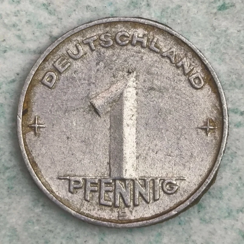 Rückseite : Deutschland 1 Pfennig 1950 E
