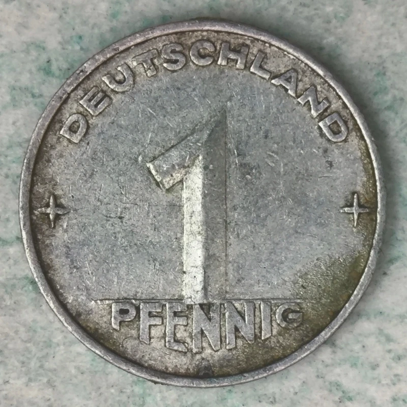 Rückseite : Ostdeutschland 1 Pfennig 1952 Großes A