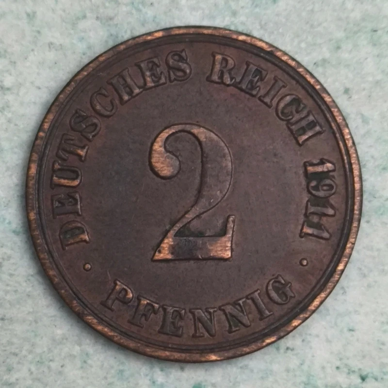 Rückseite : Deutschland 2 Pfennig 1911 A