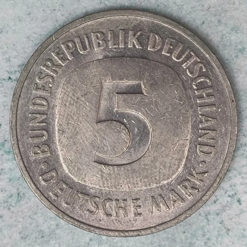 Rückseite : Deutschland 5 Mark 1975 D