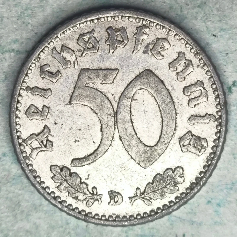 Rückseite : Deutschland (Drittes Reich) 50 REICHSPFENNIG 1935 D