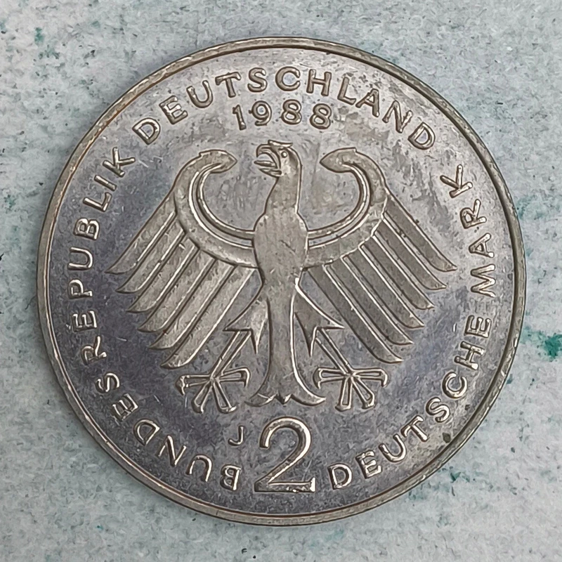 Rückseite : Deutschland 2 Mark Kurt Schumacher 1979 J