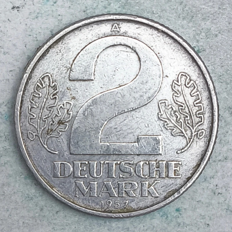 Rückseite : Deutschland (DDR) 2 Mark 1957 A