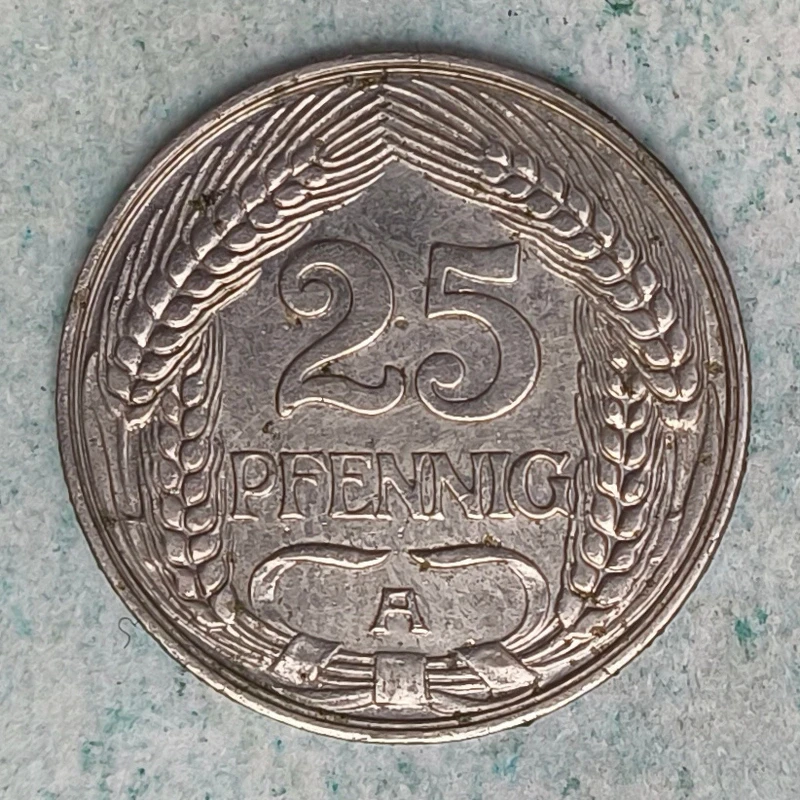 Rückseite : Deutschland 25 Pfennig 1911 A