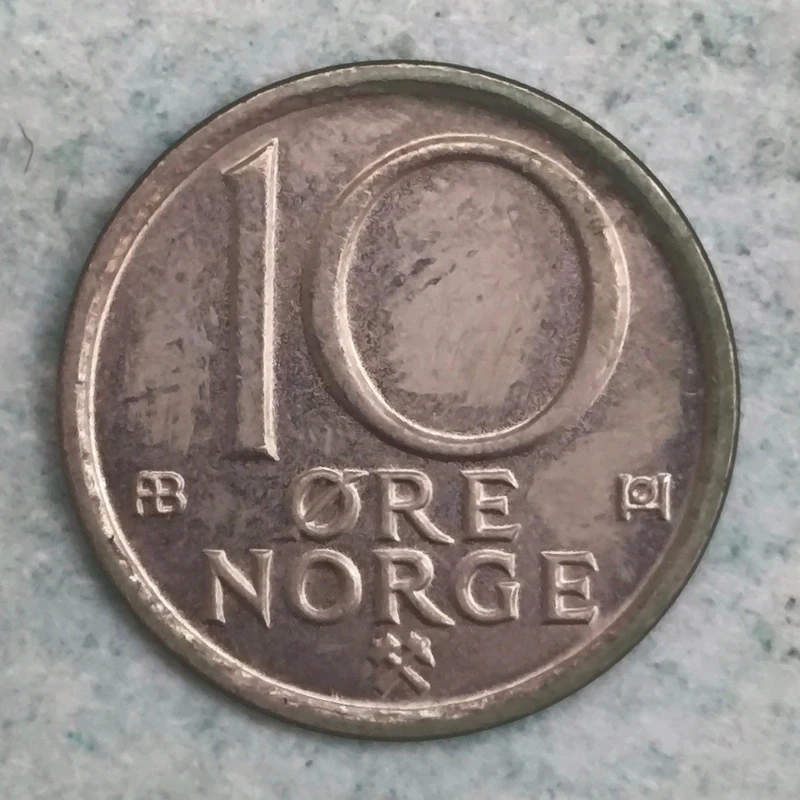 Reverse : Norway 10-øre 1978 AB