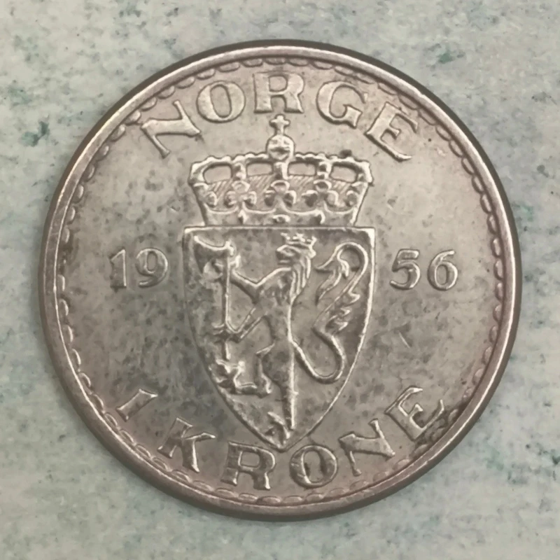 Reverse : Norway 1 krone 1956