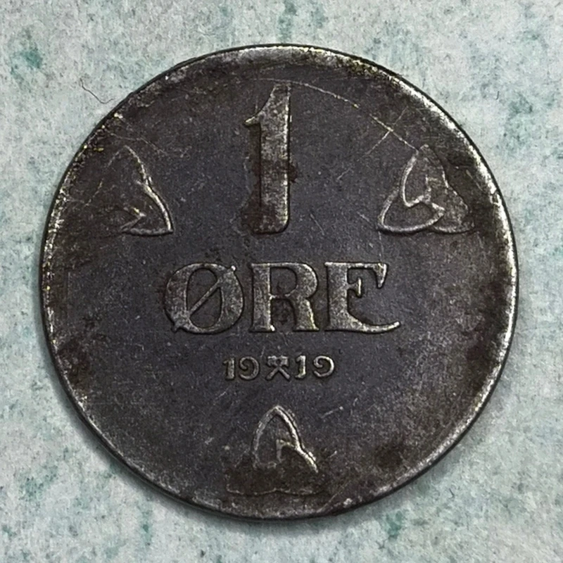 Reverse : Norway 1 øre 1919