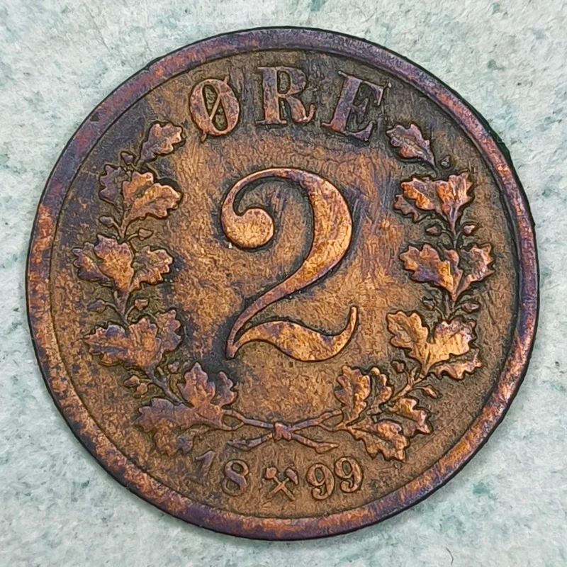Reverse : Norway 2 øre 1899
