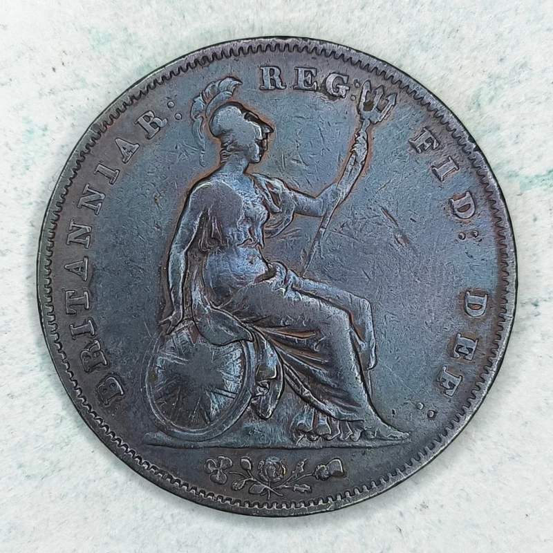 Rückseite : Vereinigtes Königreich 1 Penny 1844