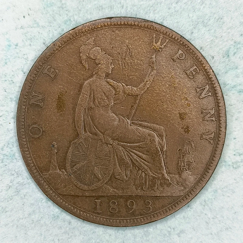 Rückseite : Vereinigtes Königreich 1 Penny 1893